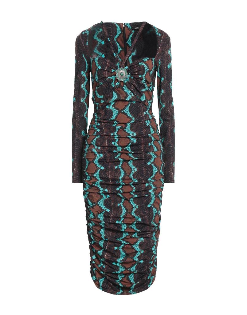 ワンピース ROBERTO CAVALLI RED SILK MIDI DRESS VIP【関税送料無料】希少 ROBERTO CAVALLI RED SILK MIDI DRESS