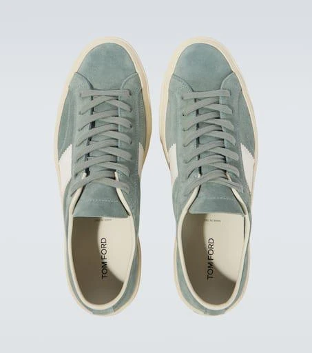 Tom Ford Cambridge leather-trimmed suede sneakers 4