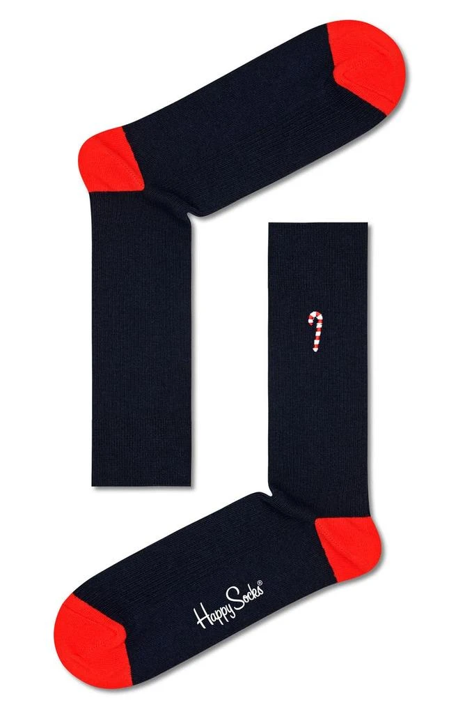 Happy Socks 2-Pack Candy Cane Cocoa Crew Socks Gift Set 1