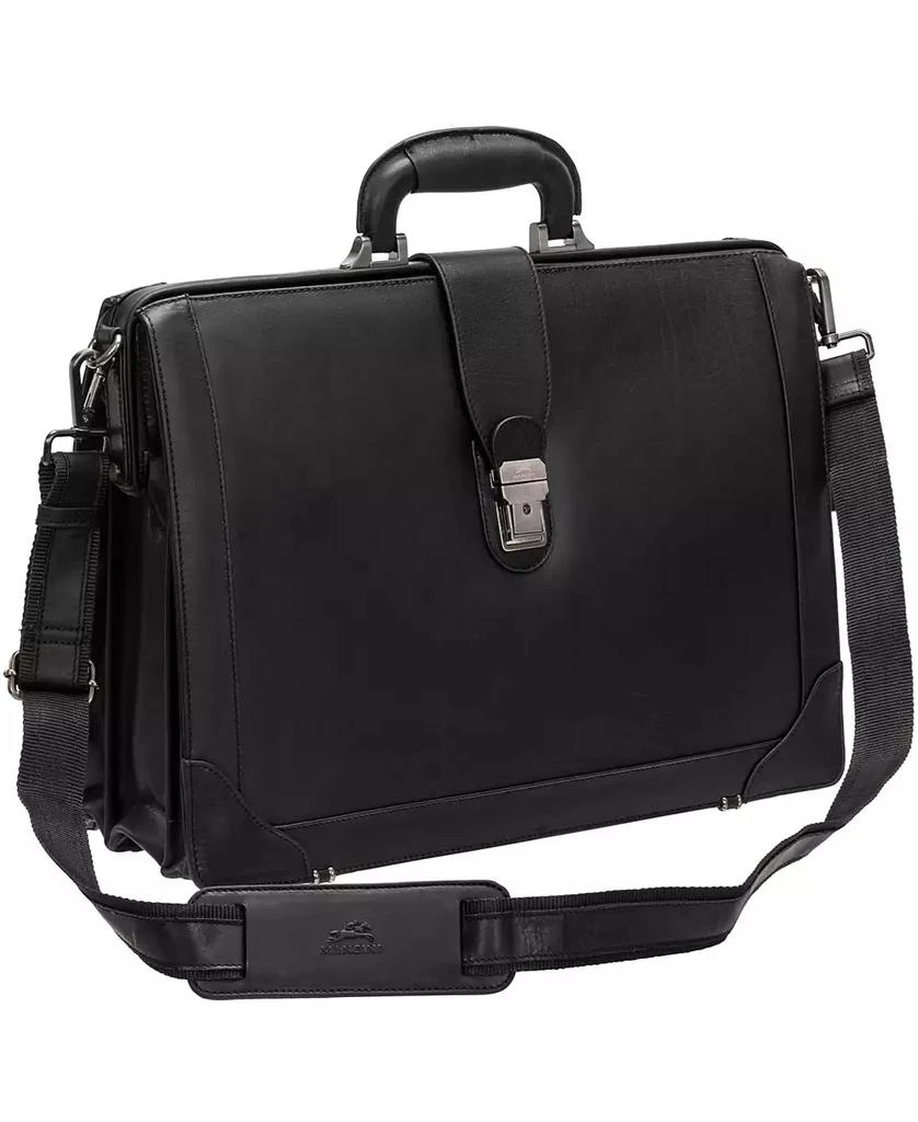 Mancini Leather Goods Men's Buffalo Luxurious Litigator Briefcase Pocket for 17.3" Laptop 3