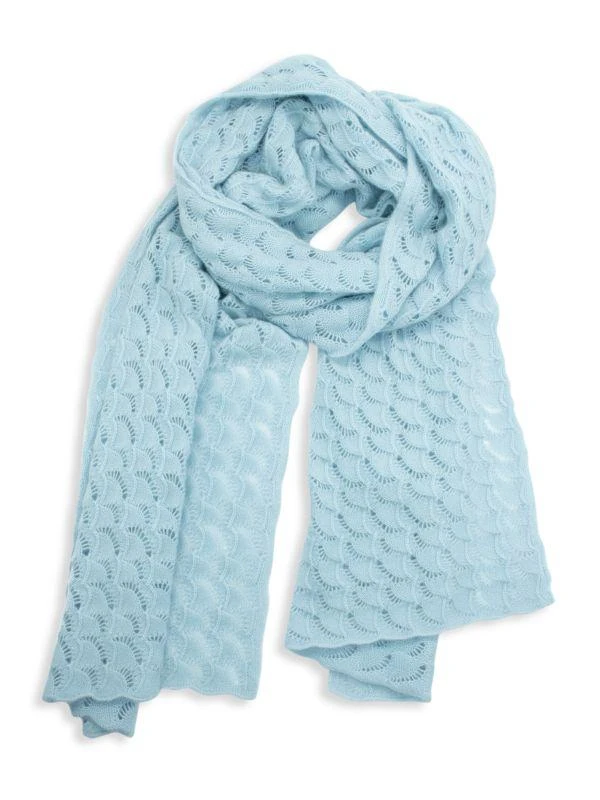 Portolano Open Knit Cashmere Oblong Scarf 1
