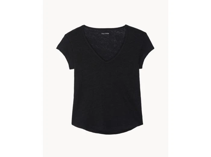 Kujten T-Shirt Kaly T-Shirt Col V Manches Courtes Lin 1