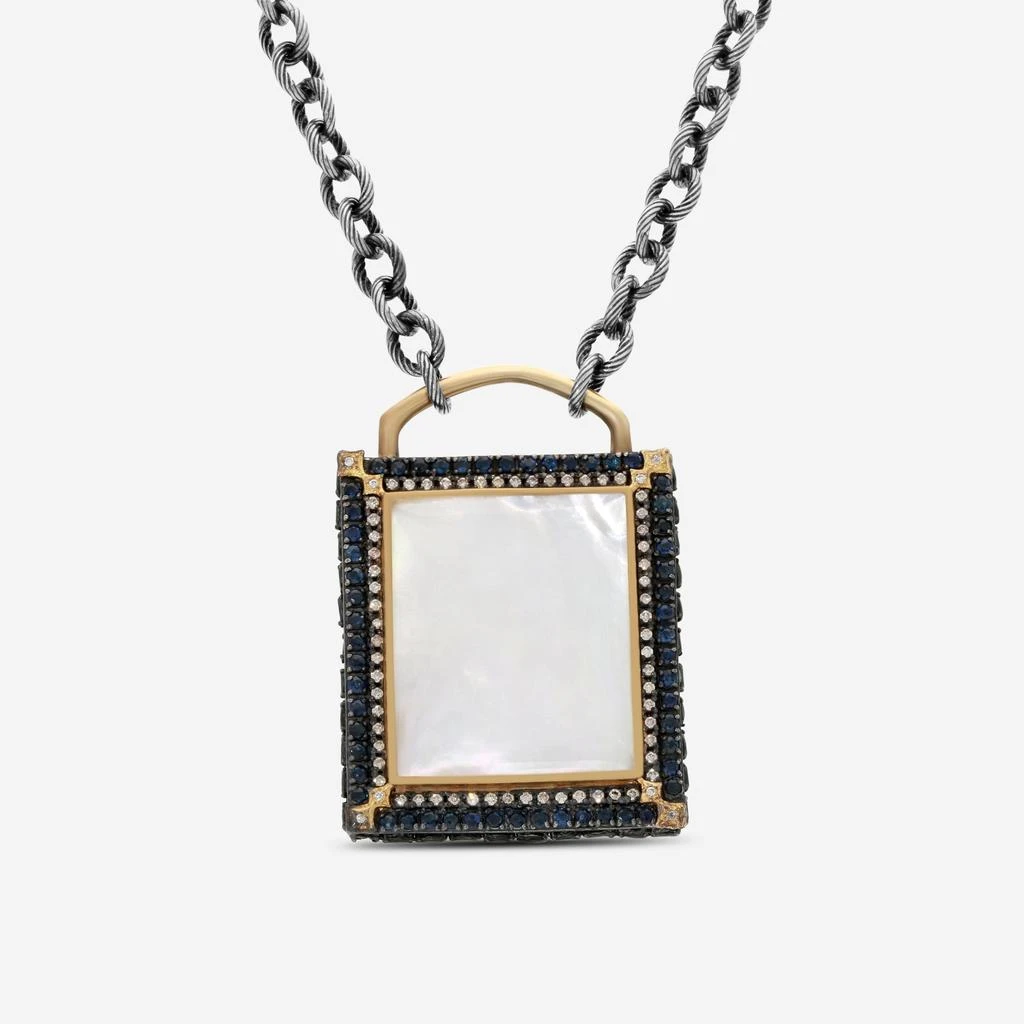 Armenta Armenta Old World 18K Yellow Gold 
Sterling Silver Multistone Pendant Necklace 15595