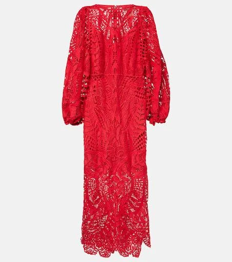 Farm Rio Nature guipure lace maxi dress 1