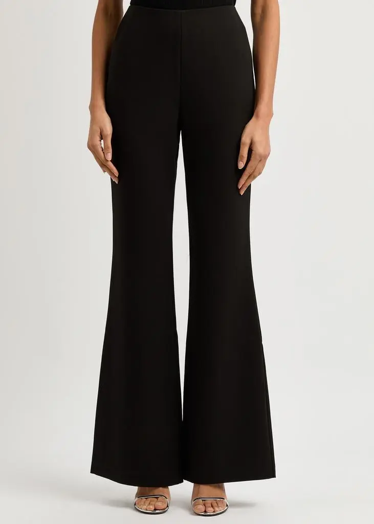 ROLAND MOURET Flared-leg crepe trousers 2