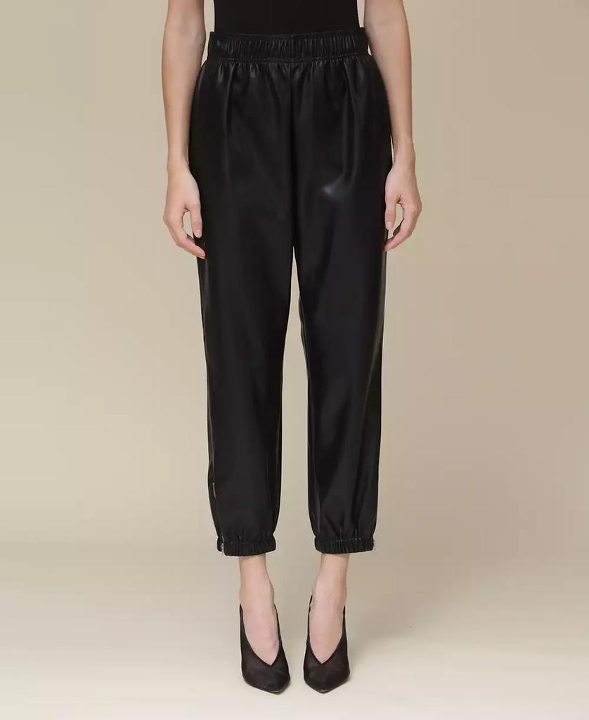 Avec Les Filles Women's Faux-Leather Joggers