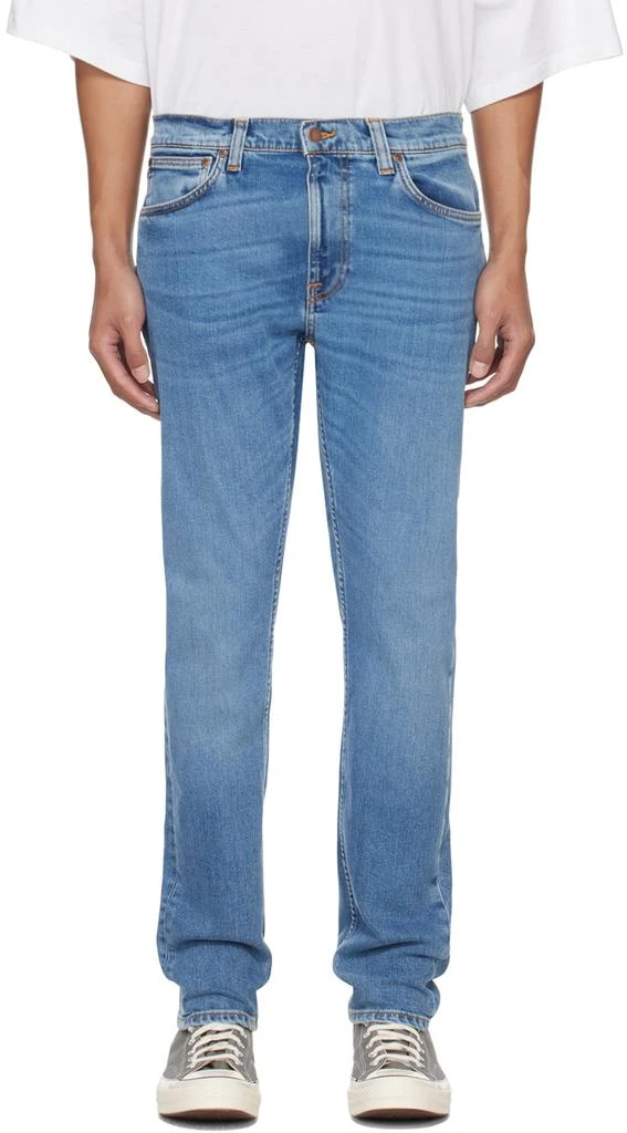 Nudie Jeans Blue Lean Dean Jeans 1