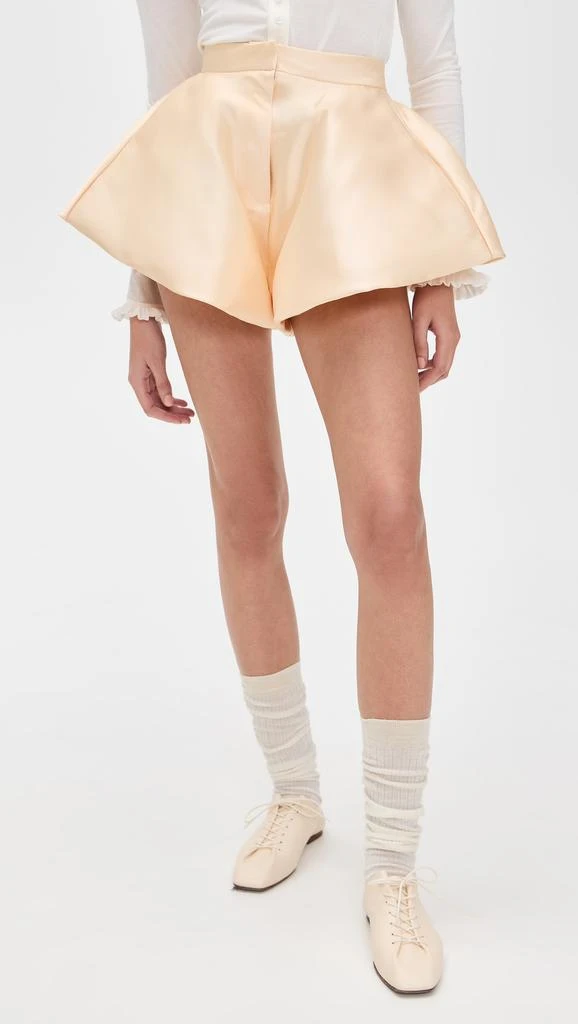 Marques Almeida Heavy Satin Volume Draped Shorts 6