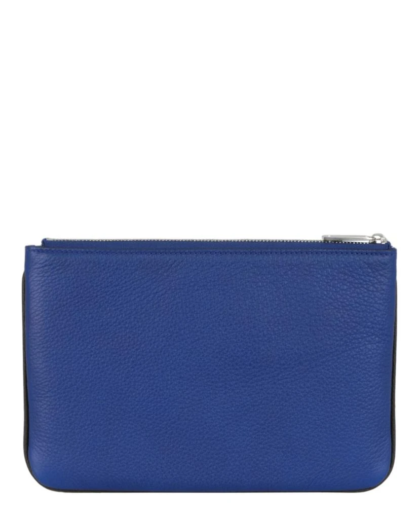 Salvatore Ferragamo Cut-Out Pebbled Leather Phone Pouch 4