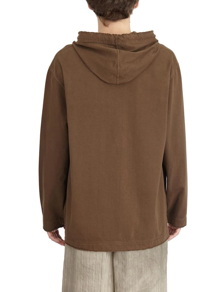 Uma Wang COTTON SWEATSHIRT WITH HOOD 4