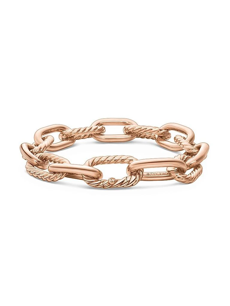 David Yurman DY Madison Chain Bracelet in 18K Rose Gold 6