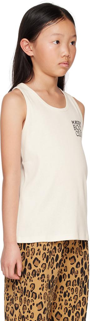 Mini Rodini Kids Off-White 'Book Club' Tank Top