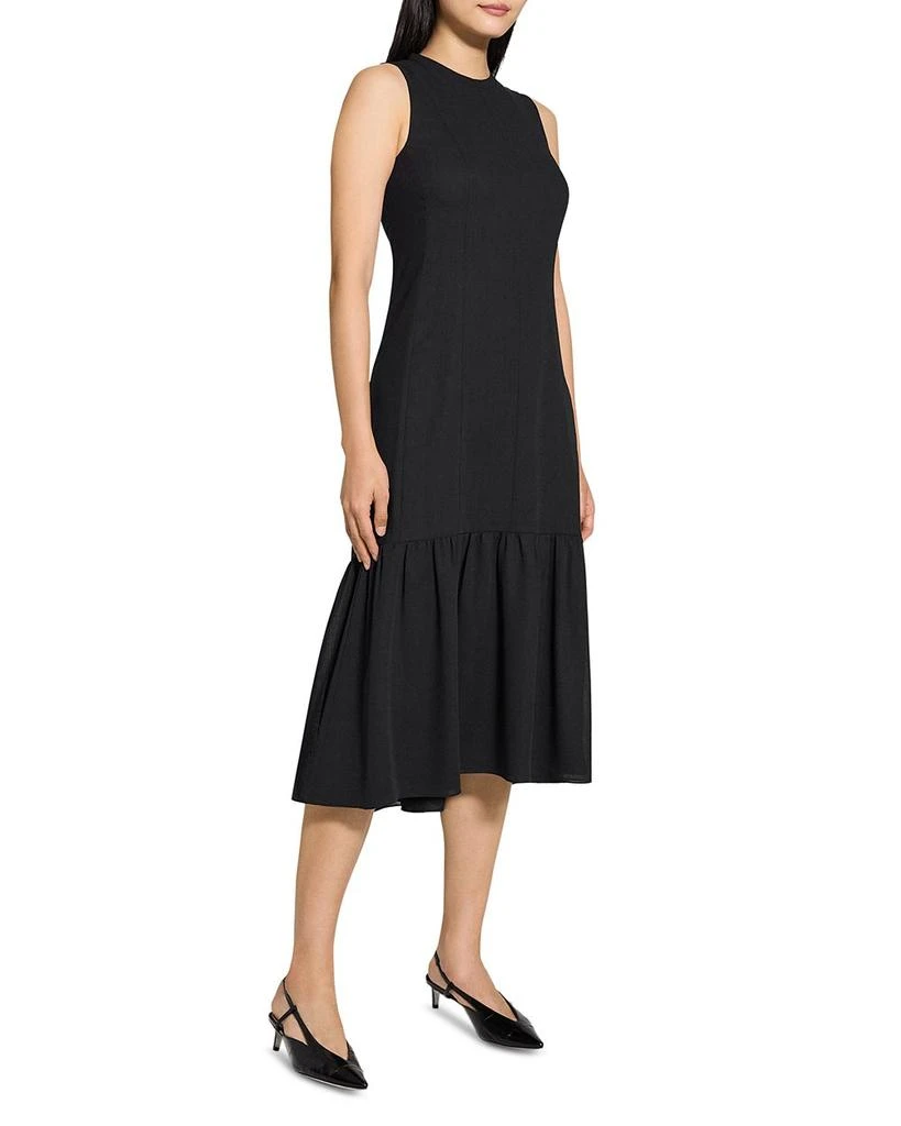Theory Tie Neck Tiered Midi Dress 3