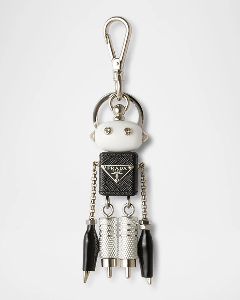 Prada Robot Saffiano Leather Bag Charm 1