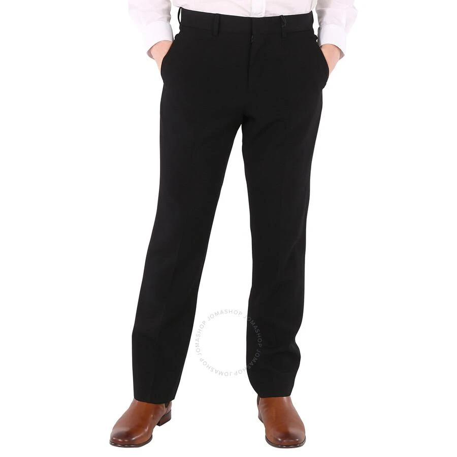 Burberry Burberry Men's Black Tailored Straight Leg Virgin Wool Pants, Brand Size 46 (Waist Size 31.1") 1