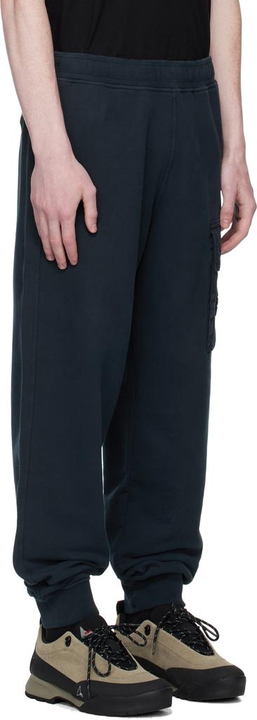 Stone Island Navy 6200003 Brushed Organic Cotton Fleece Sweatpants