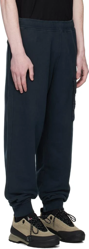 Stone Island Navy 6200003 Brushed Organic Cotton Fleece Sweatpants 2
