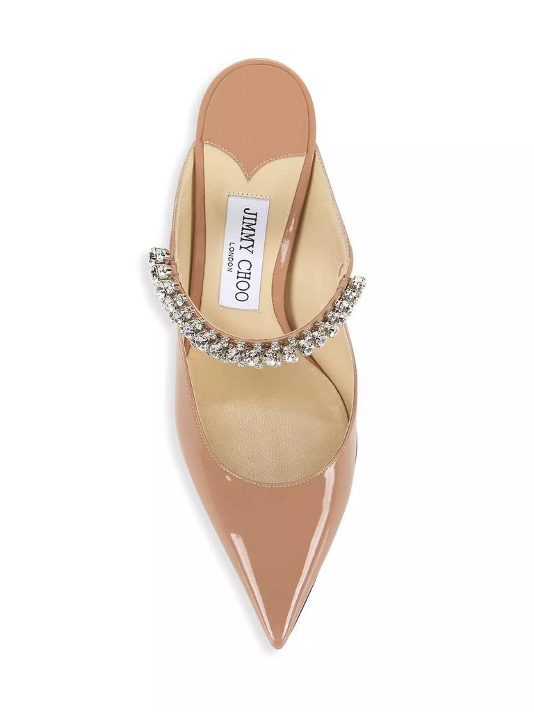 Jimmy Choo Bing 100MM Embellished Patent Leather Mules 5