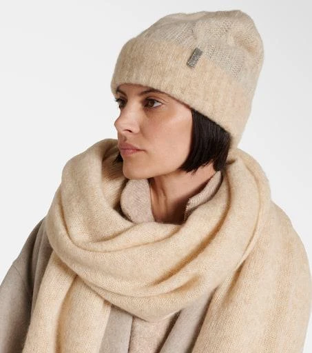 Brunello Cucinelli Cable-knit mohair beanie 2