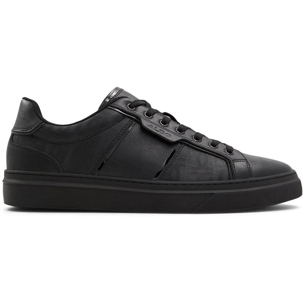 ALDO Mens Lace-Up Leather Casual And Fashion Sneakers 2