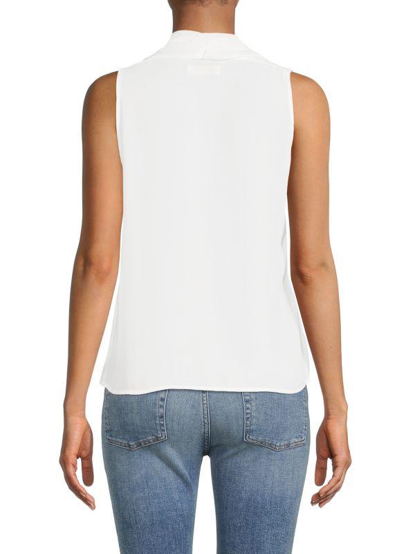 Renee C. V Neck Sleeveless Blouse