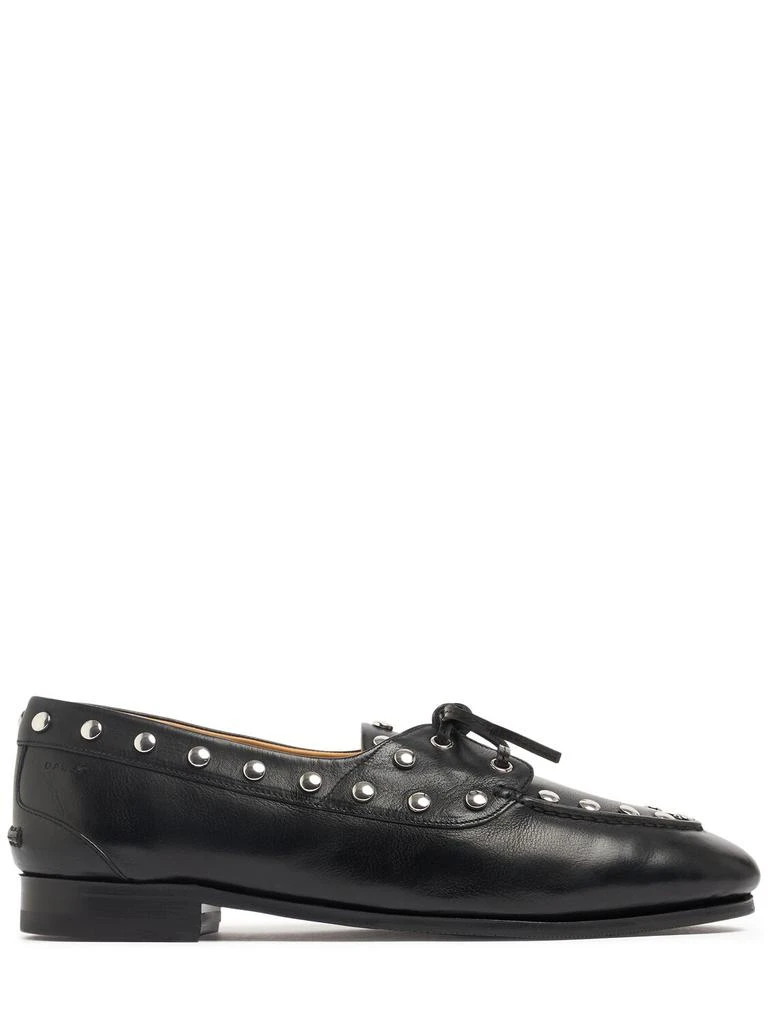 Bally 10mm Pathy Studded Leather Loafers 1