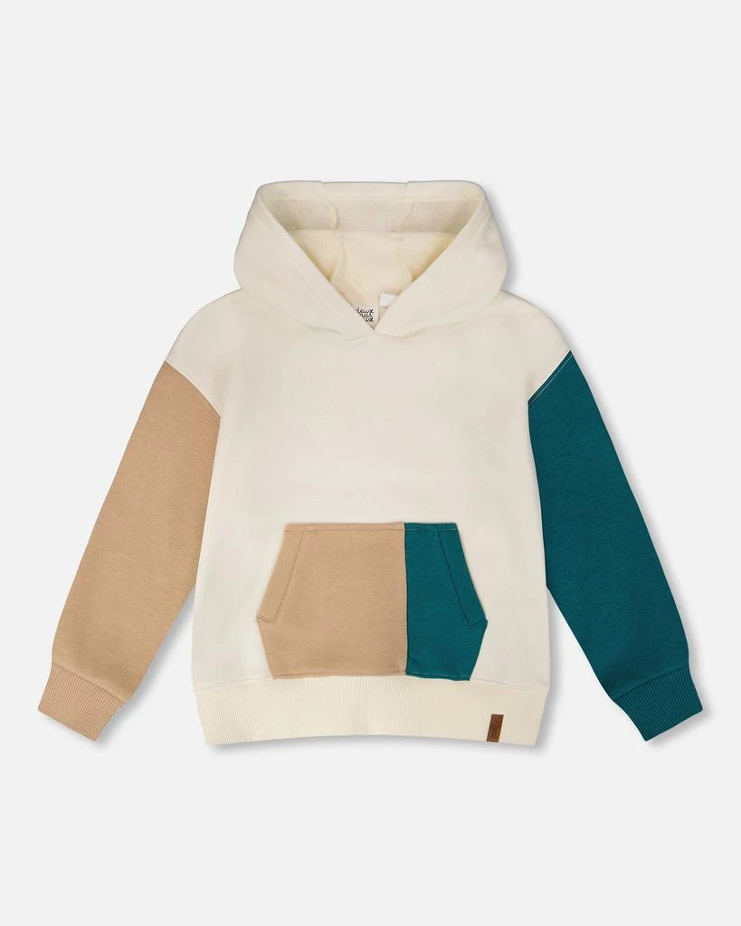 Deux par Deux French Terry Hoodie Off-White
