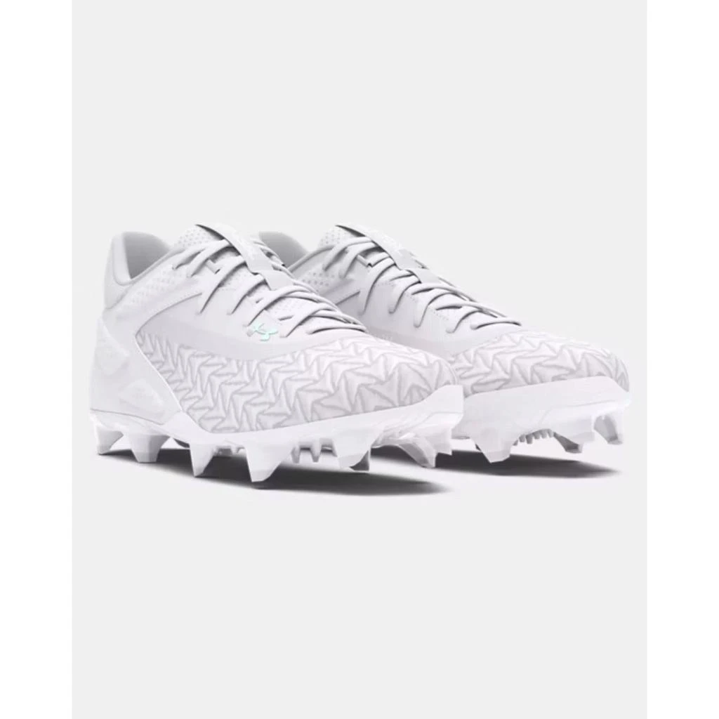 Under Armour Yard MT TPU 3.0 3027449-101 Mens White Baseball Cleats TF8538