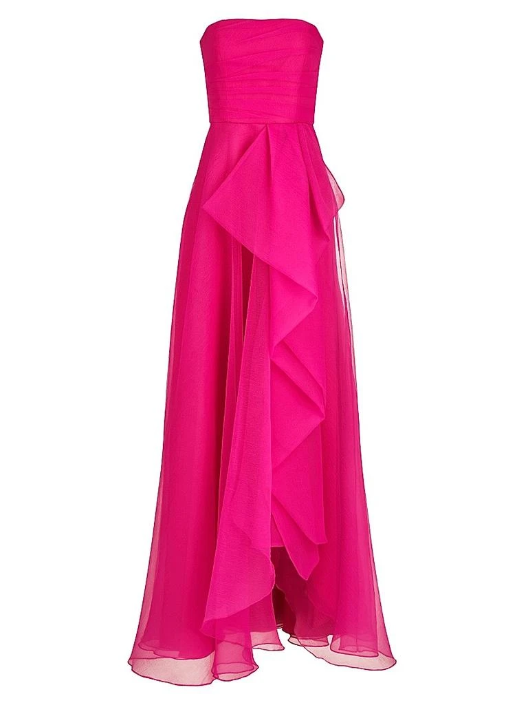 Theia Teresa Draped Tulle Gown 1