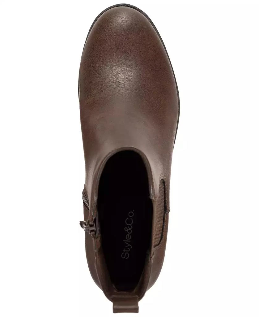 Style 
Co Women
s Charlyy Gore Block Heel Booties, Macy
s Exclusive 4