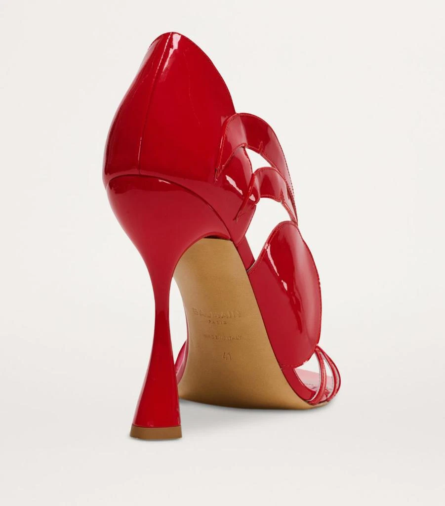 Balmain Patent Leather Eden Heeled Sandals 95 9