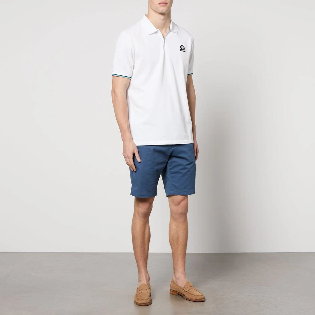 Sandbanks Sandbanks Organic Cotton-Piqué Zipped Polo Shirt 3
