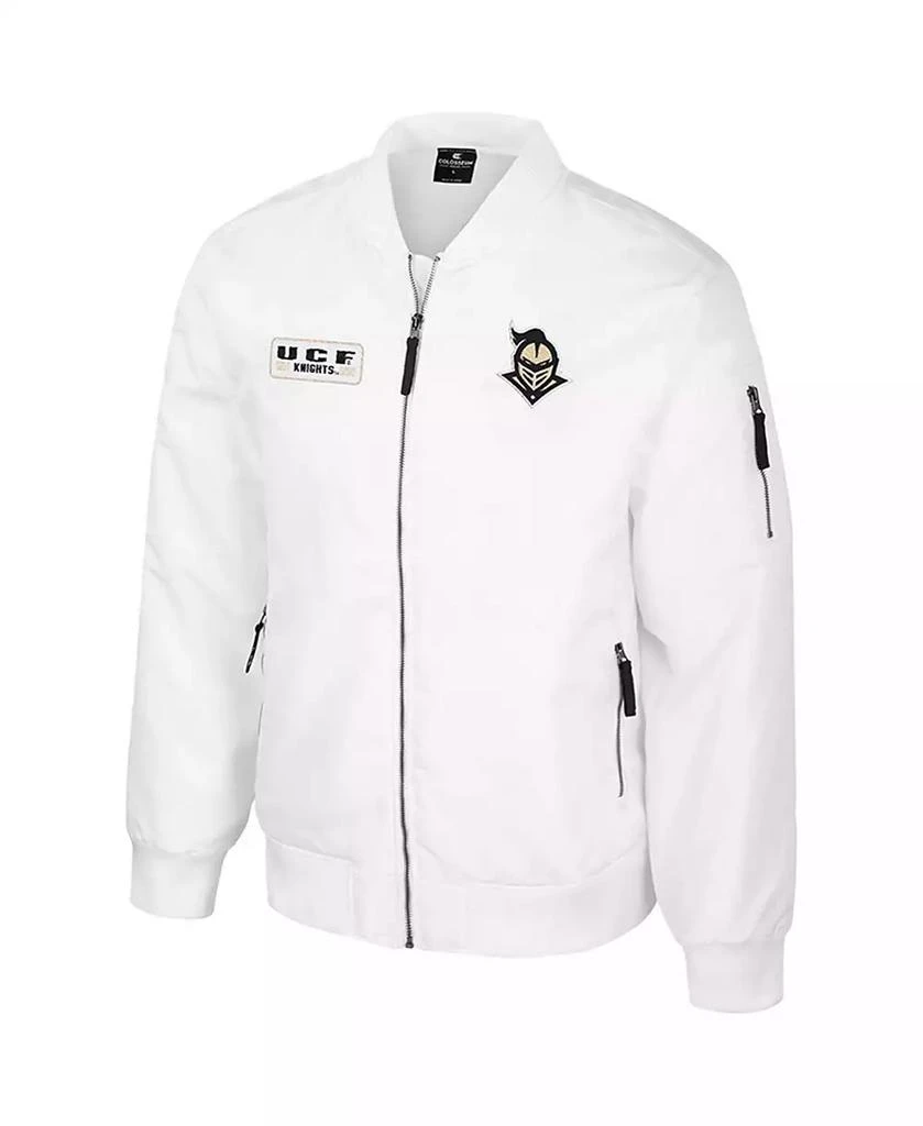Colosseum Men's UCF Knights White Rabbit Full-Zip Bomber Jacket 2