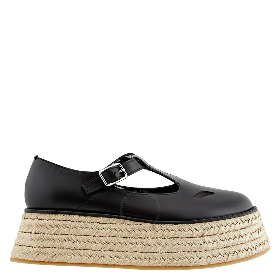 Burberry Black Aldywych Flatform Leather Espadrilles 1