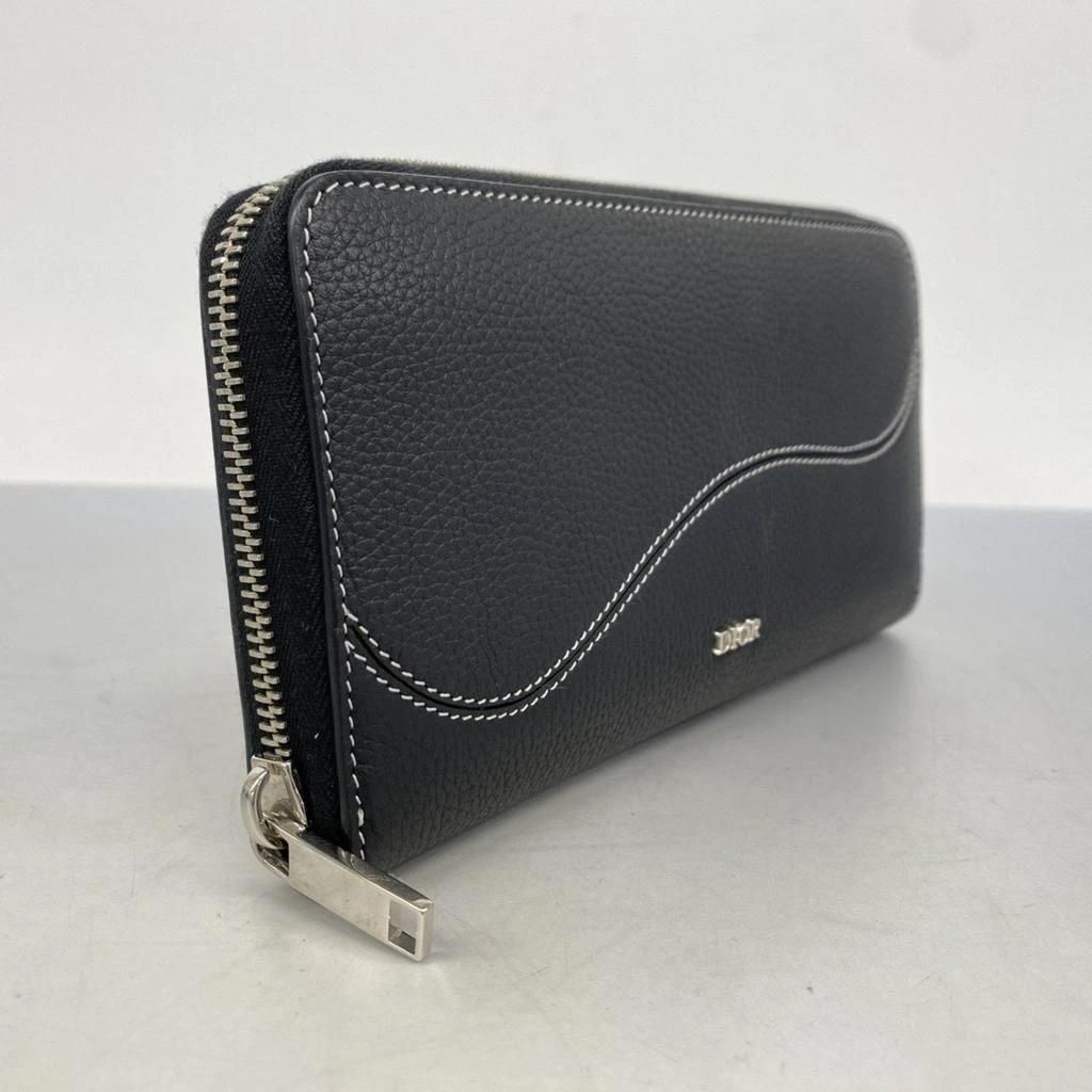 Dior Leather Long Wallet (Bi-Fold) (Pre-Owned) 2