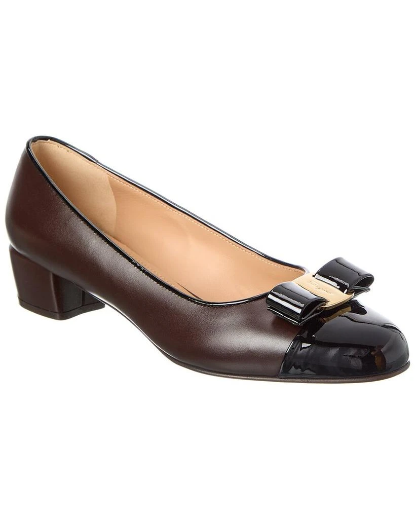 Salvatore Ferragamo Ferragamo Vara Leather 
Patent Pump 1