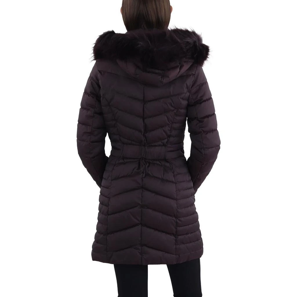 Laundry by Shelli Segal Womens Faux Fur Trim Hooded Puffer Jacket 2