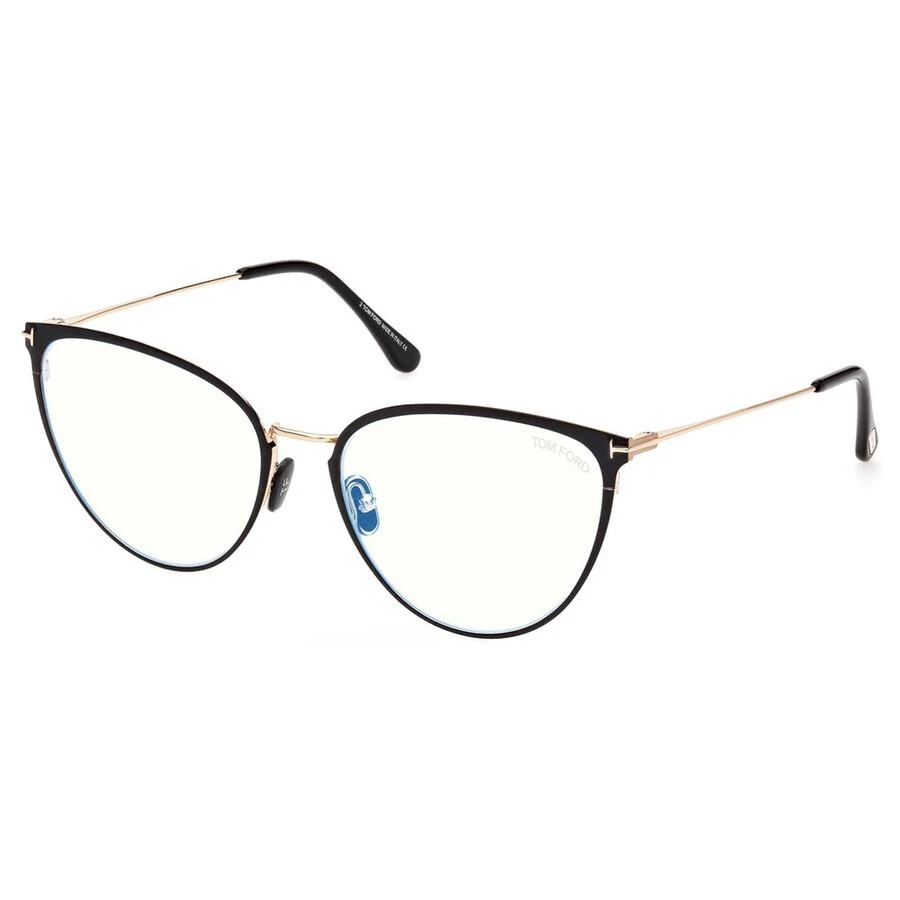 Tom Ford Blue Light Block Cat Eye Ladies Eyeglasses FT5840-B 001 56 1