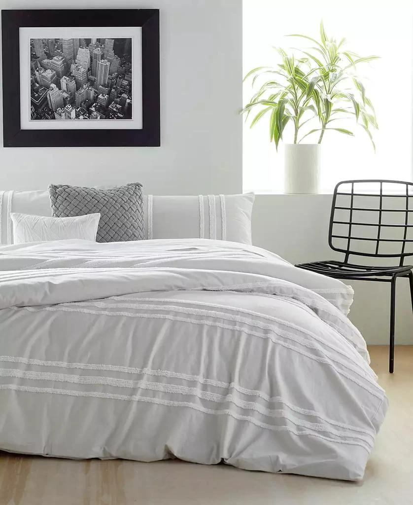 DKNY Chenille Stripe 3-Pc. Comforter Set 4