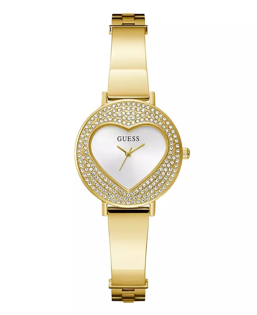 GUESS Women's Gold-Tone Glitz Analog Watch, 30mm 1