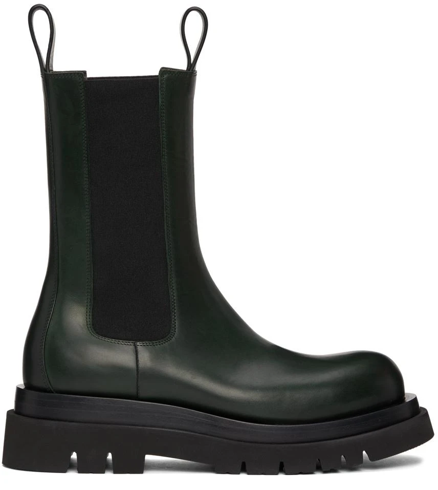 Bottega Veneta Green Lug Chelsea Boots 1