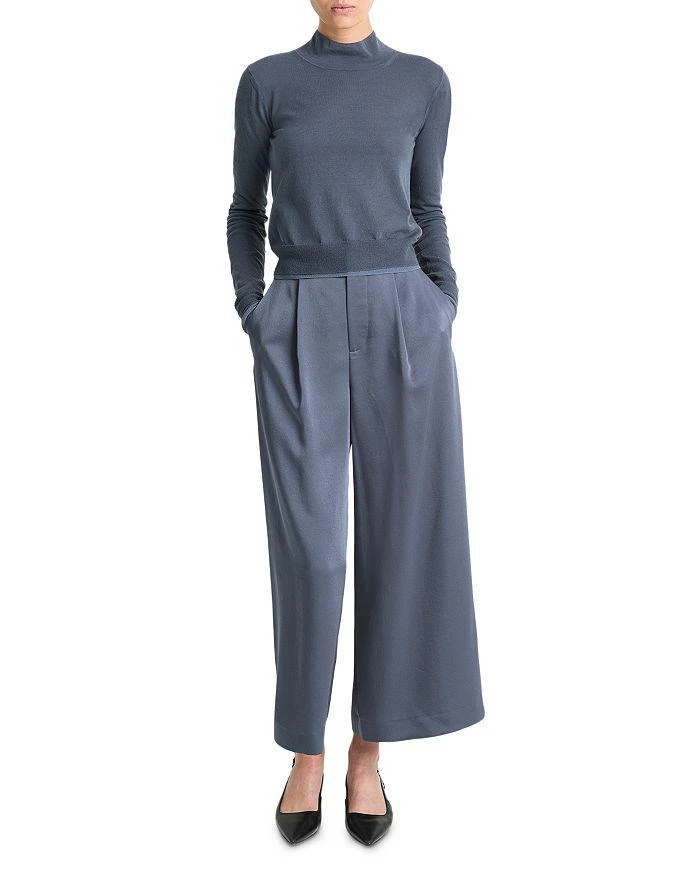 Vince Double Layer Mock Neck Sweater 2