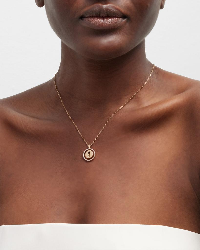 Messika Lucky Move 18K Rose Gold Diamond Necklace