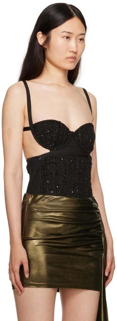 GCDS Black Sequin Bodysuit 2