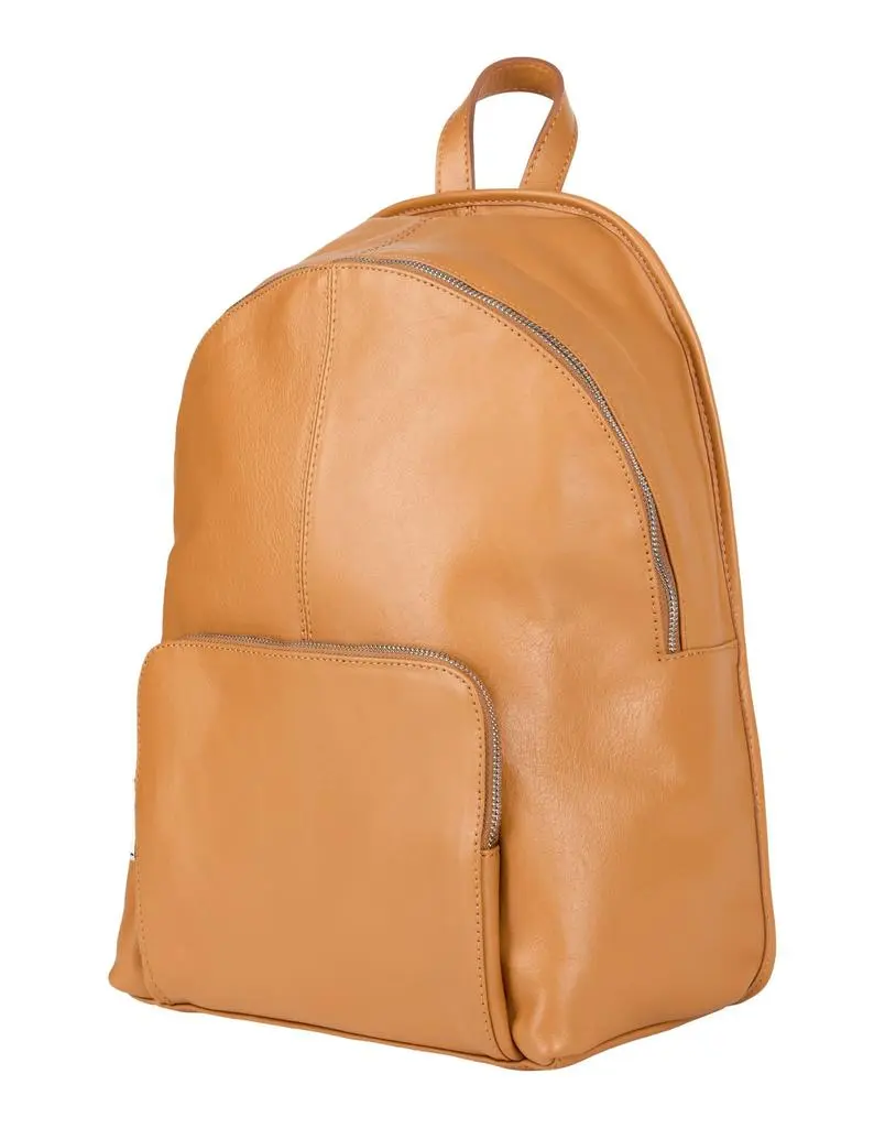 Laura Di Maggio Orange Pebbled Leather Convertible Backpack Made in Italy Backpack Italian Bags & Handbags for Women for sale | eBay main image 2