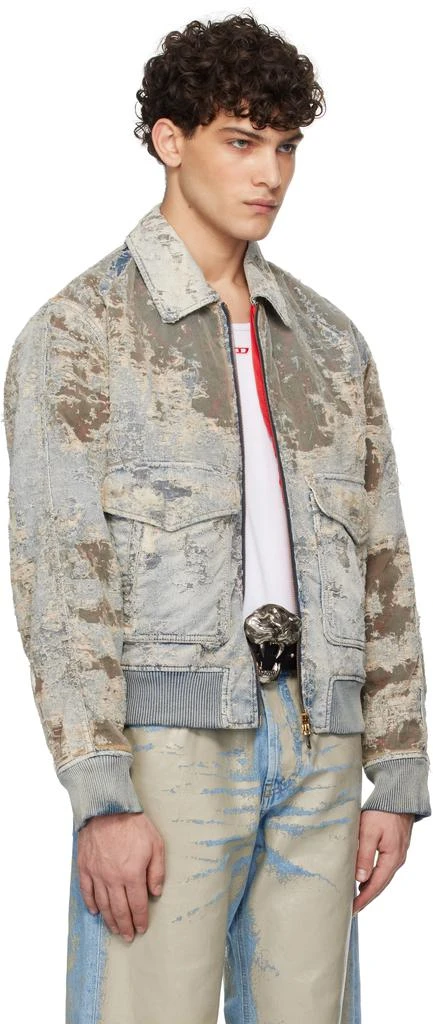 Diesel Gray D-Muddy-Fsf Denim Jacket 2