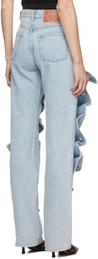 Y/Project Blue Snap Off Jeans 3