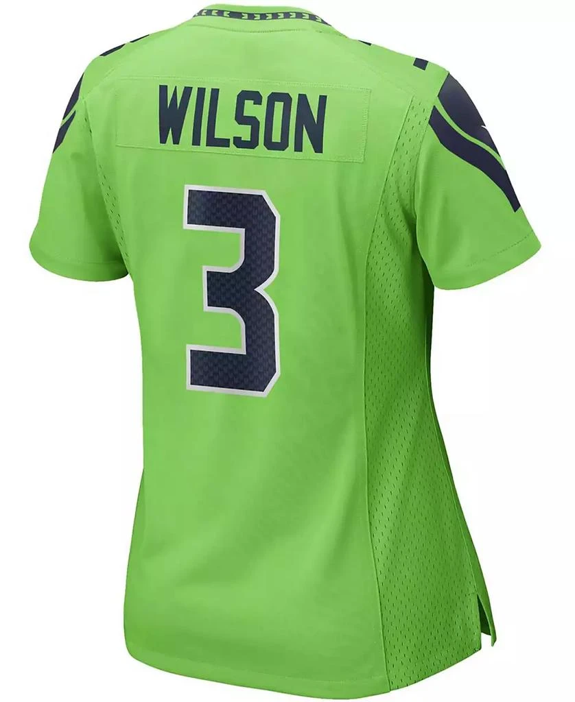 NIKE Women's Russell Wilson Neon Green Seattle Seahawks Alternate Game Jersey 2