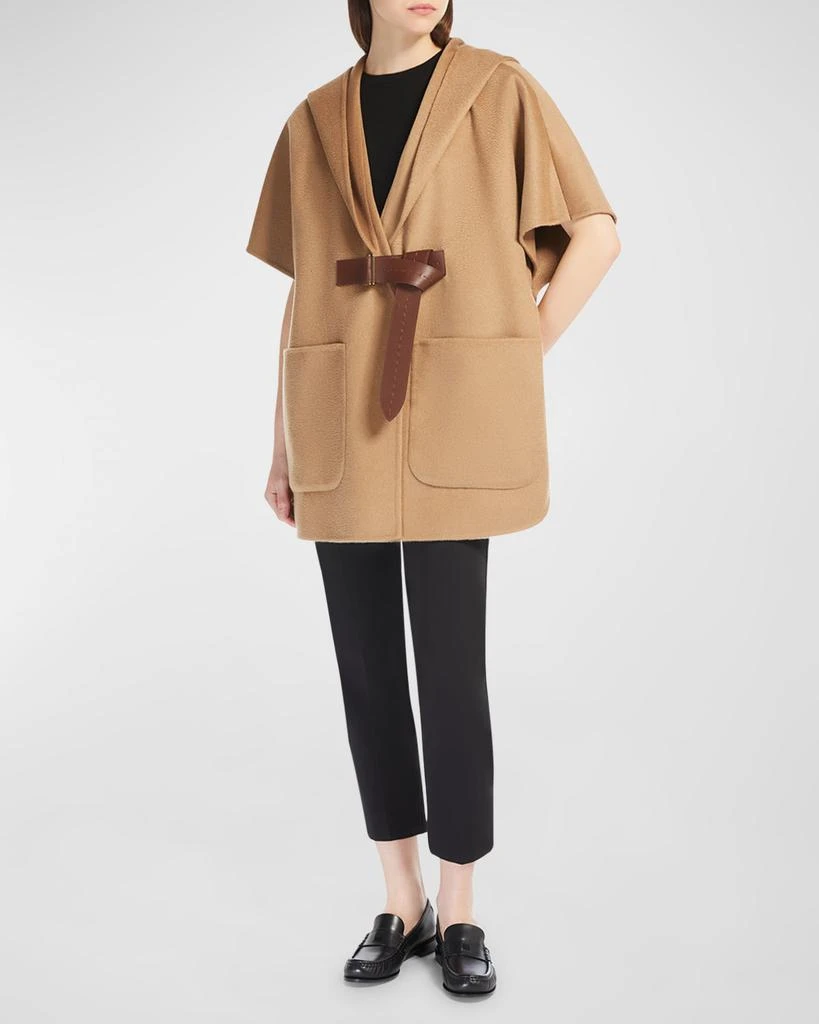 Max Mara Dorico Belted Cashmere Cape 3