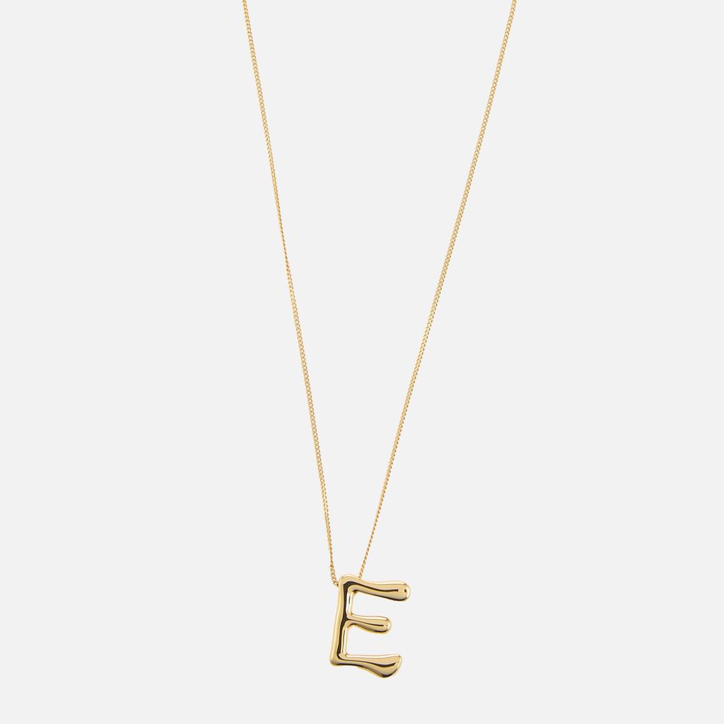 ASTRID & MIYU Astrid & Miyu Initial Bold 18K Gold-Plated Necklace
